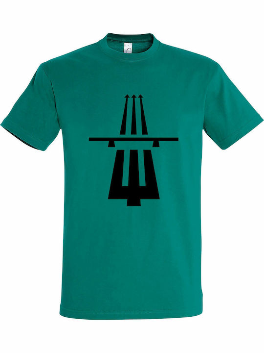 Highway To Hell, Acdc Fans Ανδρικό T-shirt Κοντομάνικο Emerald