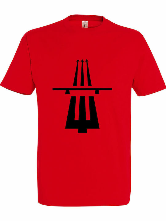Highway To Hell, Acdc Fans Ανδρικό T-shirt Κοντομάνικο Red