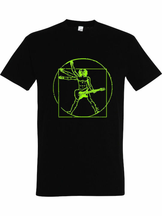 kirikoko Leonardo da Vinci Rock Man T-shirt Μαύ...