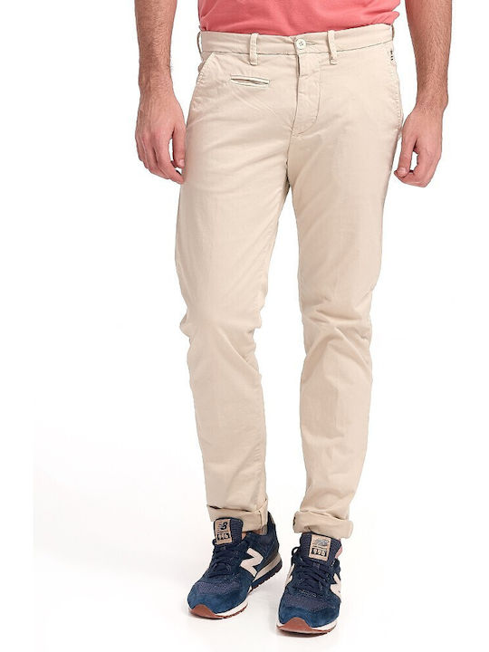 Uniform Jeans Charlie Men's Trousers Chino Elastic in Slim Fit Beige