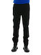 Pantaloni Barbatesti Elastici Cu Linie Dreapta Negru