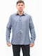 Long-sleeved Shirt Checked Gray