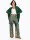 Dixie Women's Fabric Trousers Green