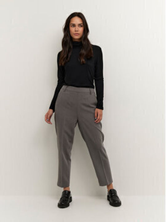 Kaffe Women's Fabric Trousers Relaxed Fit Gray