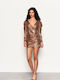 Dress Mini Βραδινό Φόρεμα Χρυσό