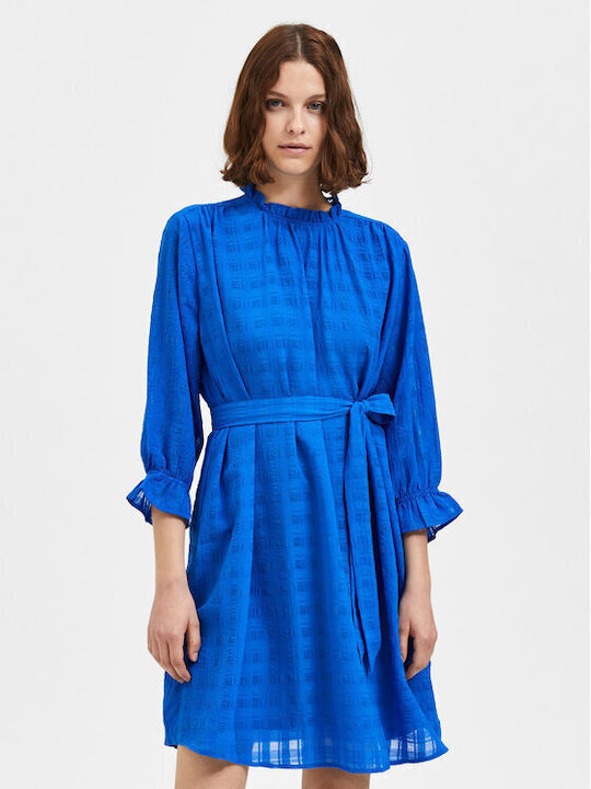 Selected Mini Rochie Blue