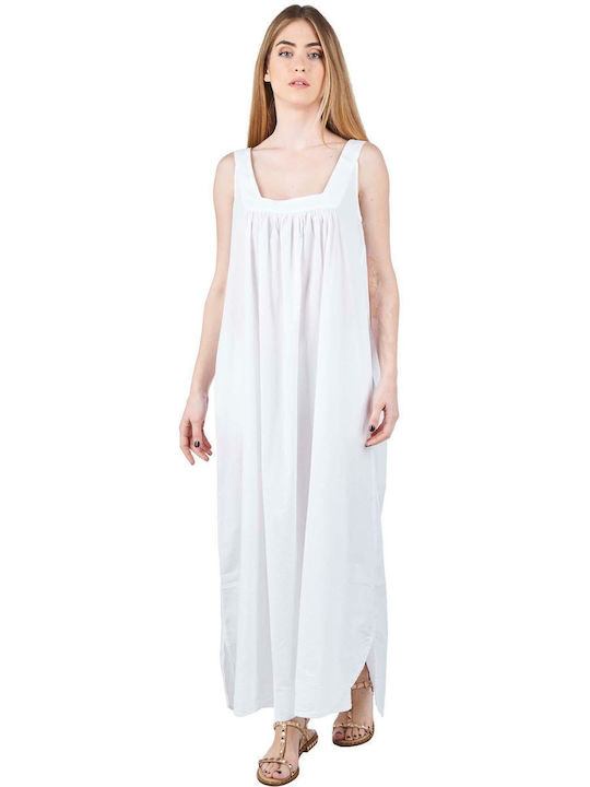 Crossley Willer Sommer Maxi Kleid Weiß