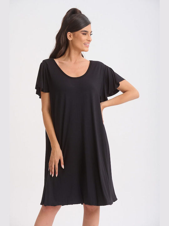 Boutique Sommer Mini Abendkleid Offener Rücken Black