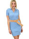 Potre Mini Kleid Hellblau