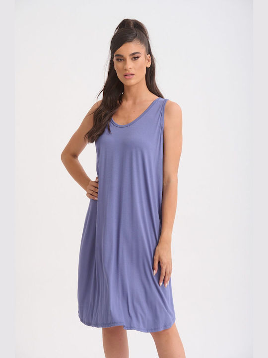 Boutique Rochii de vară pentru femei Midi Rochie de Seară Spate Deschis Blue