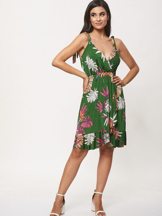 Ad'Oro Summer Mini Dress Green