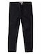 Kids' Fabric Pants Black Slub Twill