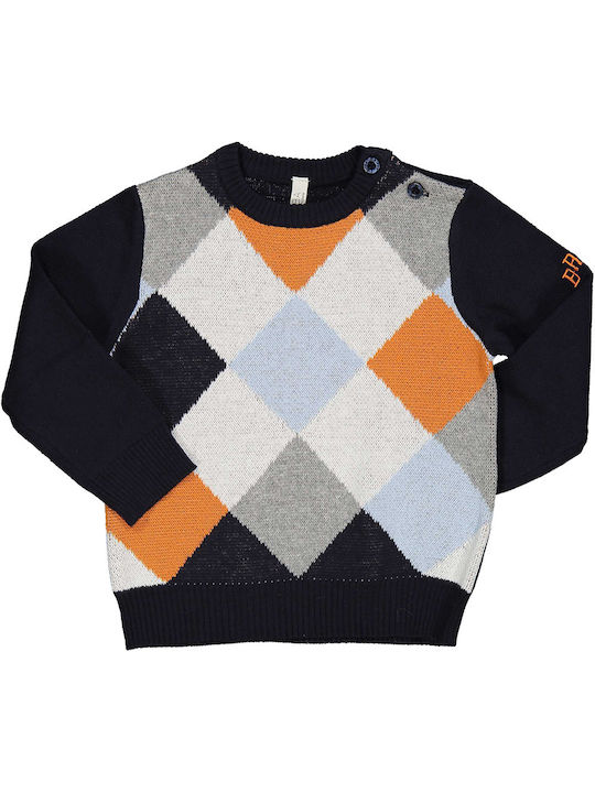 Kinderpullover Langarm Blau
