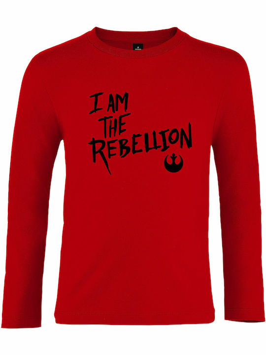 Παιδική Μπλούζα Μακρυμάνικη Red I Am The Rebellion, Star Wars