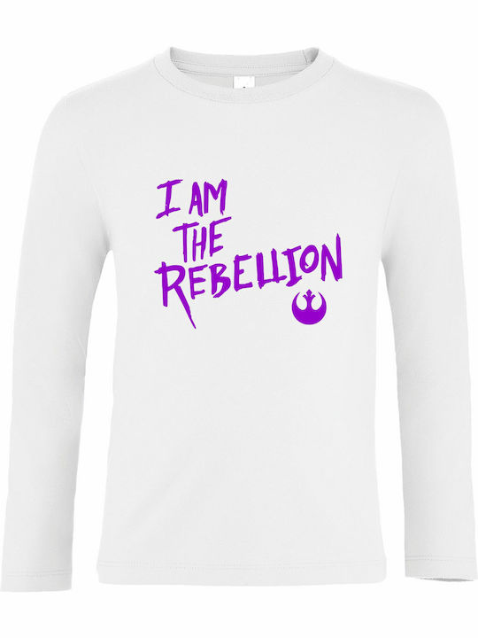 Παιδική Μπλούζα Μακρυμάνικη White I Am The Rebellion, Star Wars