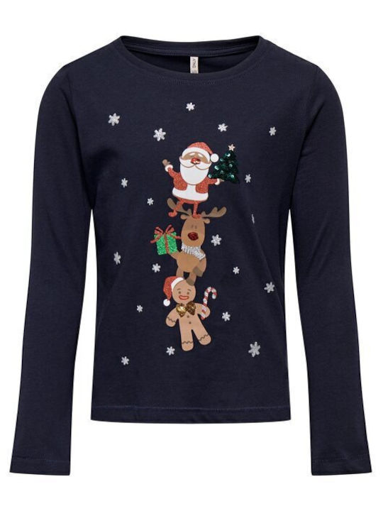Kids' Shirt Long Sleeve Dark blue.