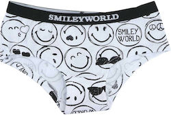 Smiley Kids' Brief White