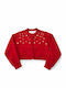 Kids Cardigan Knitted Red
