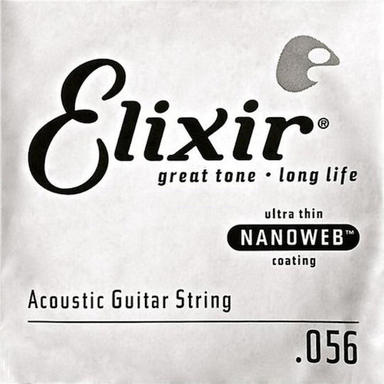 Elixir Nanoweb Single String 80/20 Bronze Lute 56 Inches