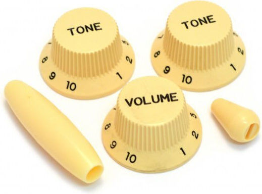 Stratocaster Knob Set Vintage Cream Ανταλλακτικό Καπάκι