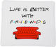 Friends Tv The Friends Mouse Pad (230mm) White 38713