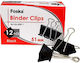 Foska Metallic Clip 51mm Black