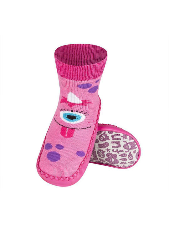 Soxo Lange Kinder Haussocken Rosa
