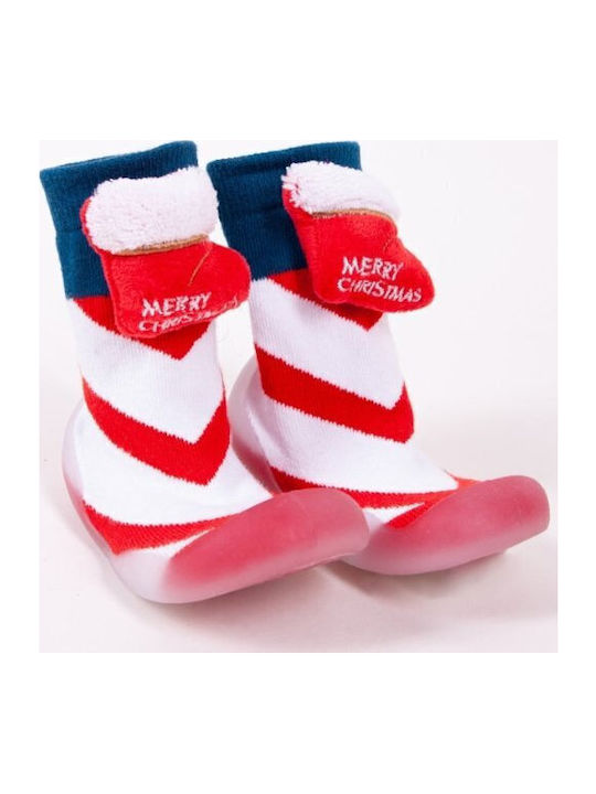 Yo Club Kids' Slipper Socks Red