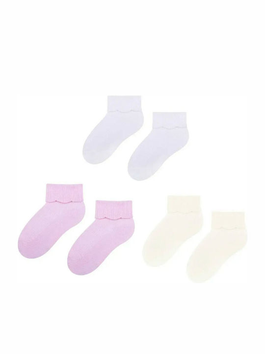 Steven Kids' Socks Knee-High Pink 3 Pairs