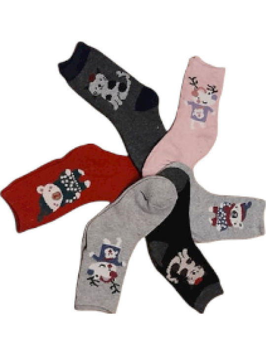 Join Kids' Socks Knee-High Multicolored 6 Pairs