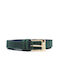 Leather Lab Leather Women's Belt Green