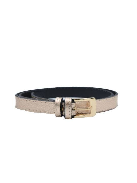 Leather Lab Leather Women's Belt Gold