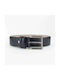 F864801 Men's Leather Belt Navy Blue