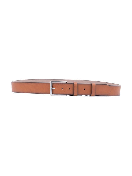 Men's Leather Belt Tabac Brown