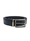 Leather Lab Men's Leather Belt Black