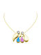 Necklace Family from Gold 14K