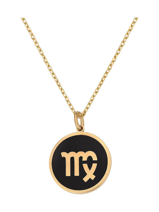 Necklace Zodiac Sign from Gold Plated Silver