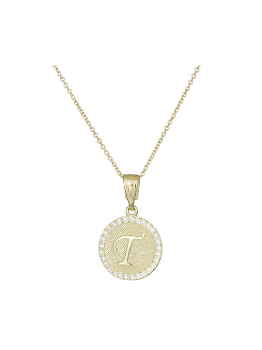 Necklace Monogram from Gold 14K