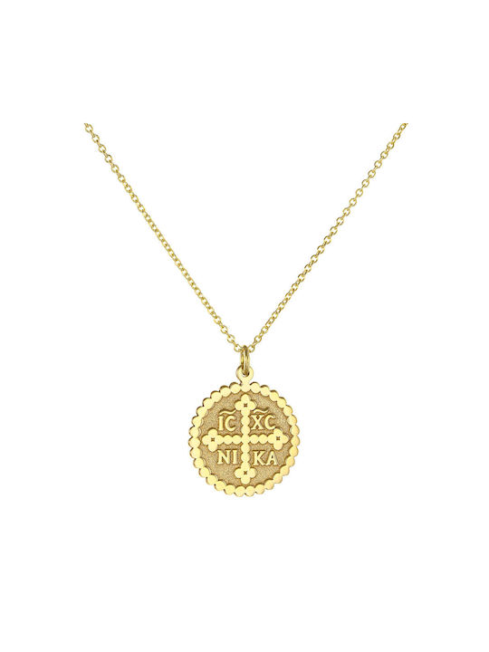 Necklace Constantine Amulet from Gold 14K