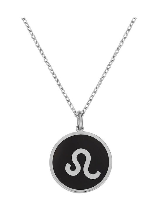 Necklace Zodiac Sign from Silver Black