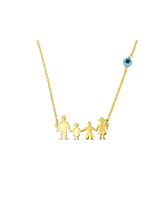 Necklace Family from Gold Plated Silver