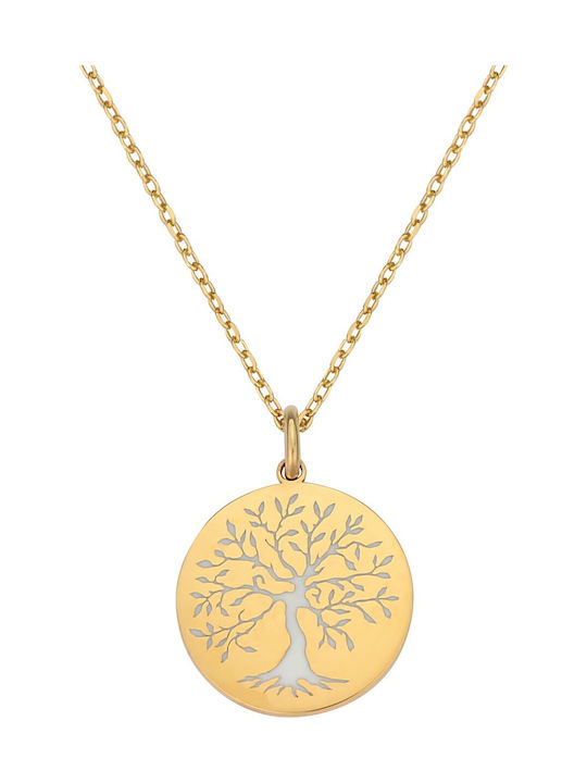 Necklace Tree Gold Plated