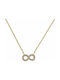 Necklace Infinity from Gold Plated Silver