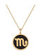 Necklace Zodiac Sign from Gold Plated Silver