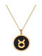 Necklace Zodiac Sign from Gold Plated Silver