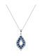 Necklace from Silver with Zircon