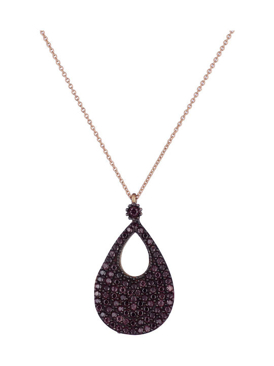 Necklace from Gold 14K with Zircon