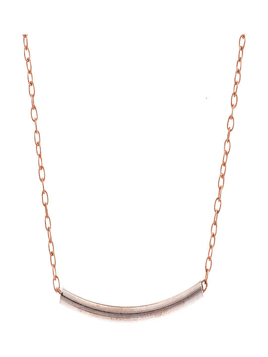 Necklace from Pink Gold Plated Silver