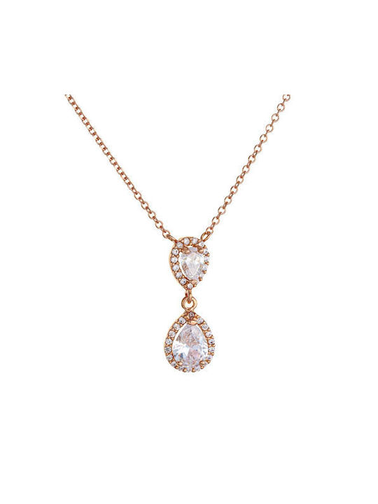 Necklace with design Tear from Gold 14K