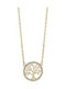 Necklace Tree Gold Plated